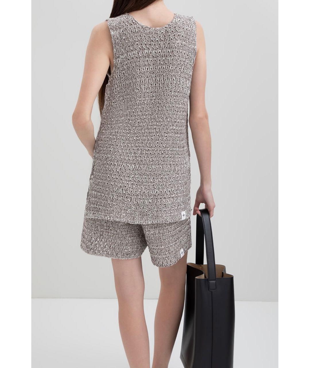 JIL SANDER Бежевый хлопковый костюм с брюками, фото 8