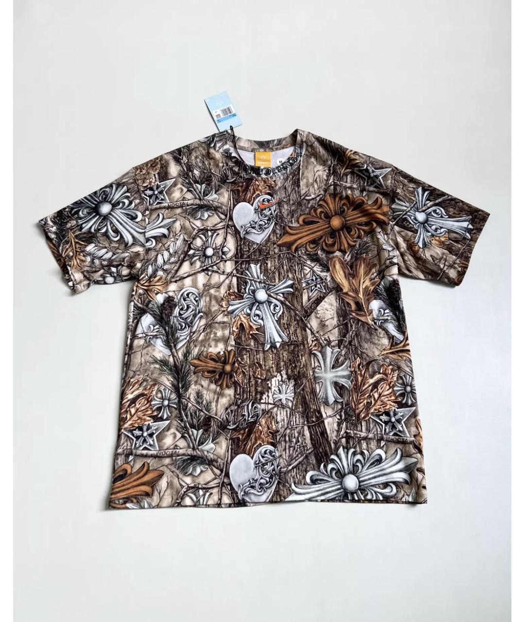 CHROME HEARTS Коричневая футболка, фото 4