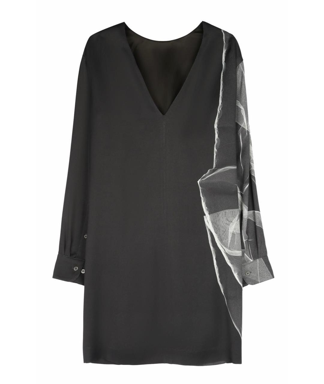 DRIES VAN NOTEN Черное вискозное повседневное платье, фото 2