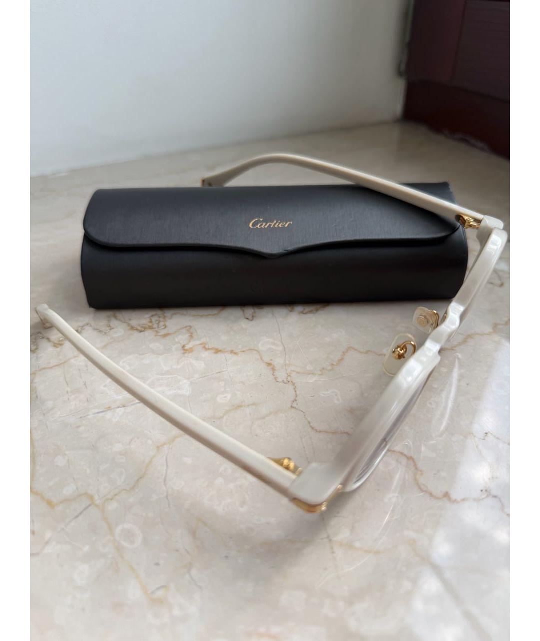 CARTIER Бежевые пластиковые солнцезащитные очки, фото 3