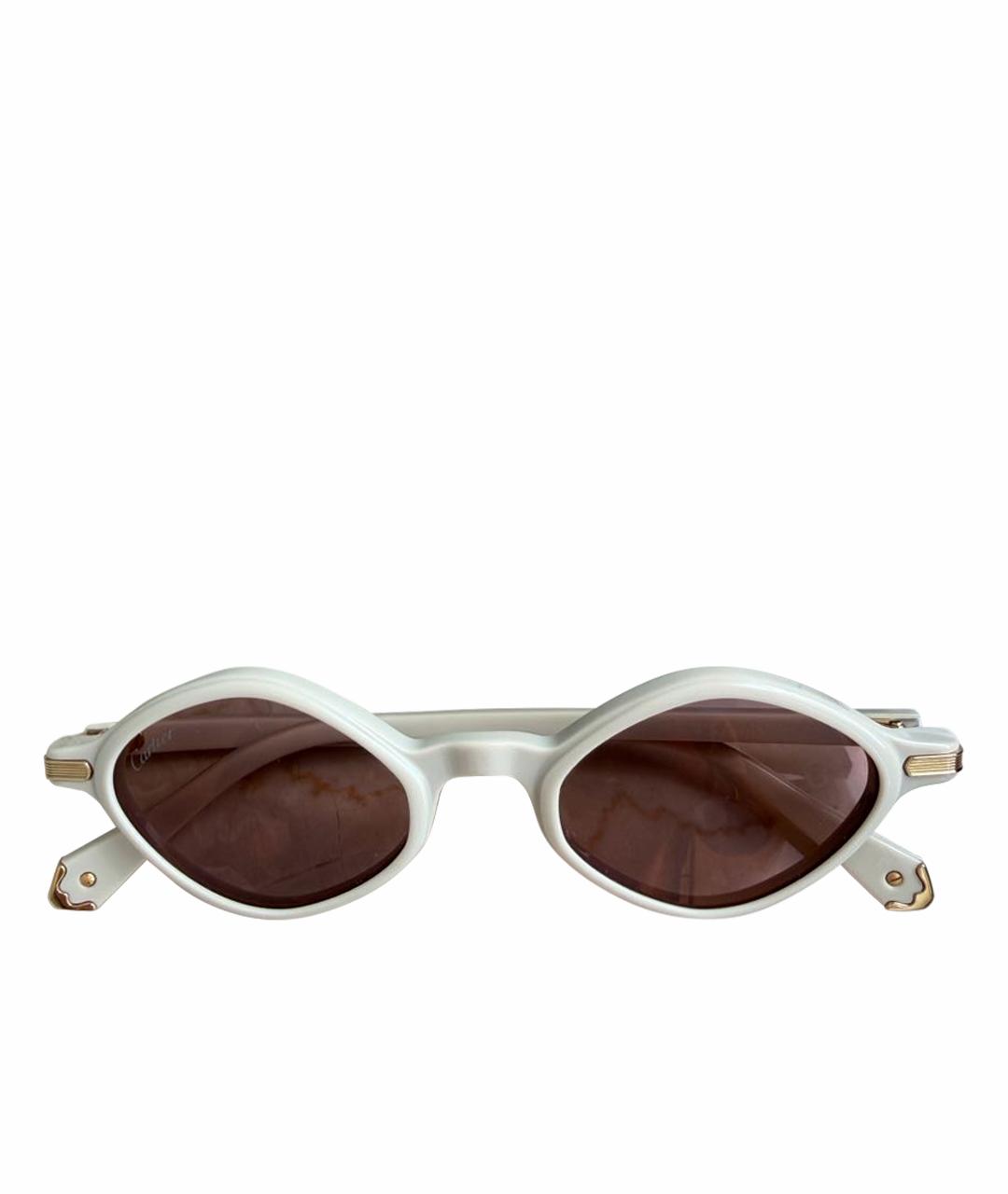 CARTIER Бежевые пластиковые солнцезащитные очки, фото 1