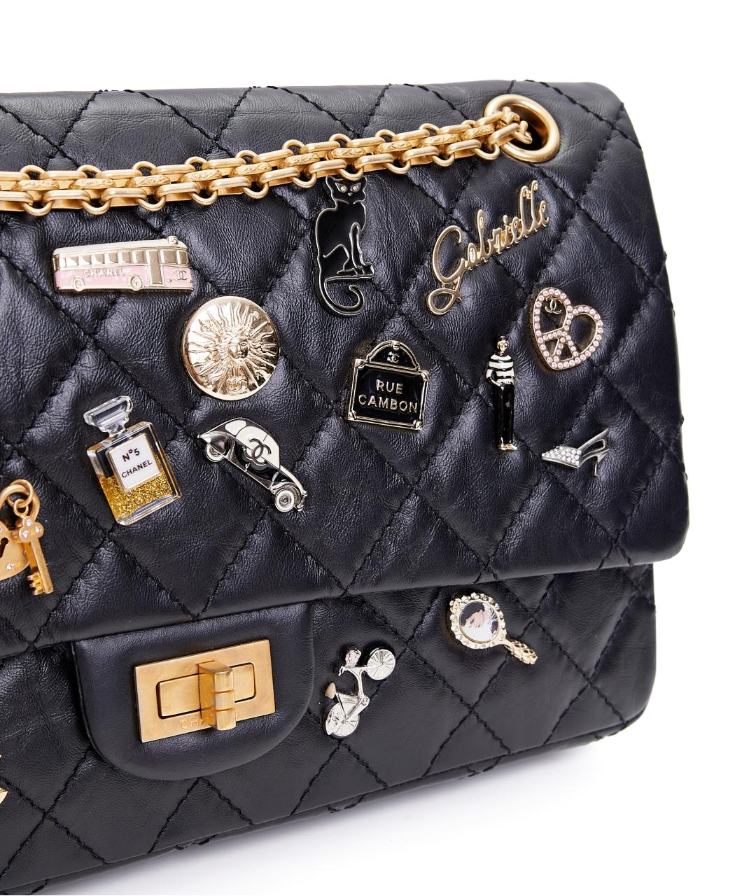 CHANEL Черная кожаная сумка через плечо, фото 4
