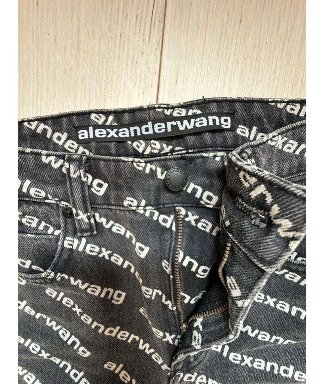 ALEXANDER WANG Серые прямые джинсы, фото 3