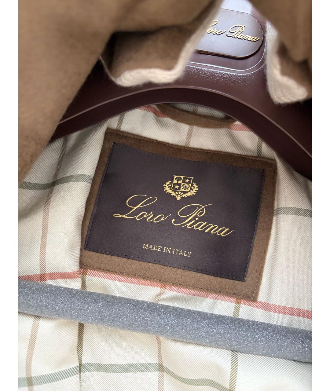 LORO PIANA Коричневая кашемировая куртка, фото 4