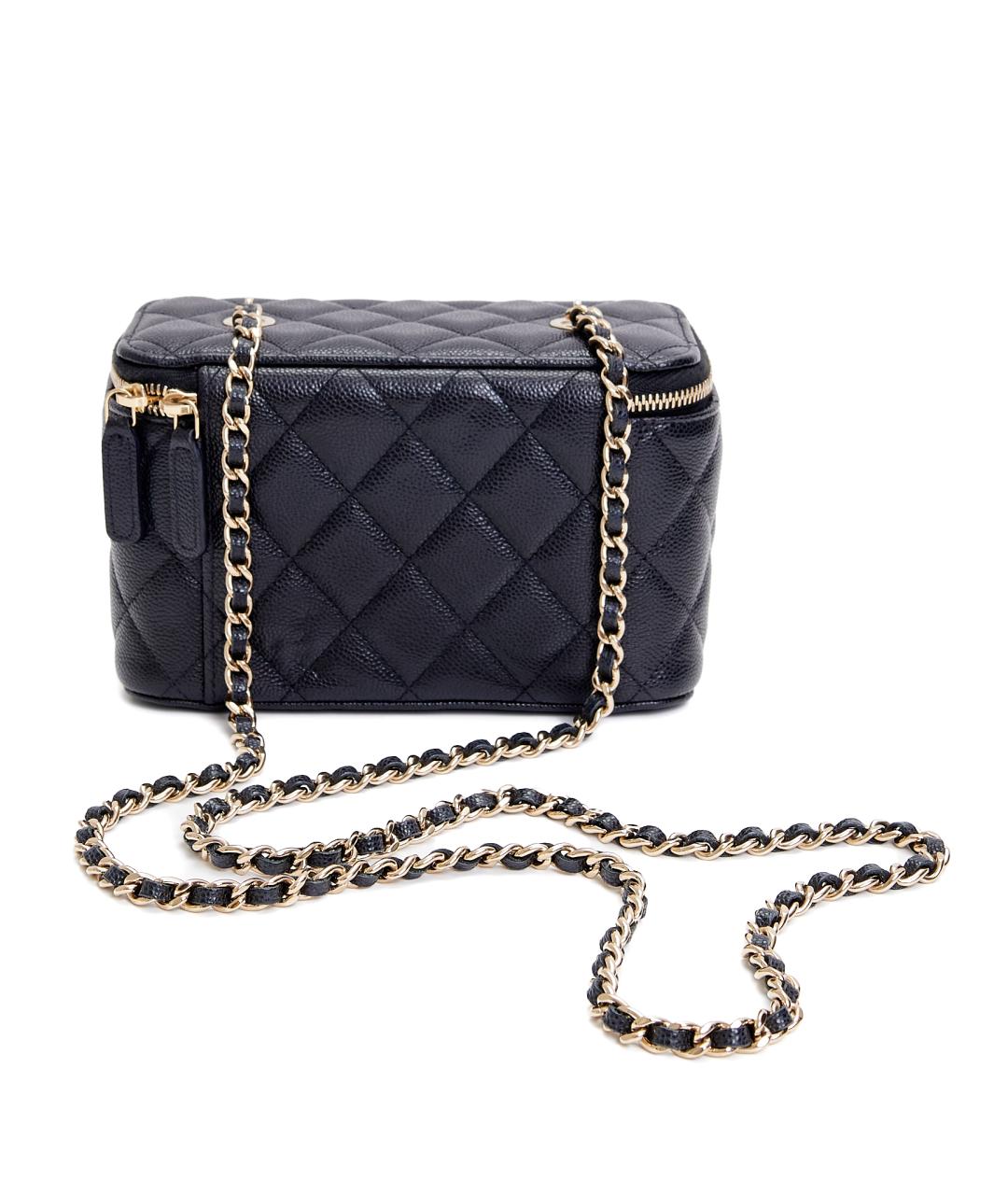 CHANEL Черная кожаная сумка через плечо, фото 4