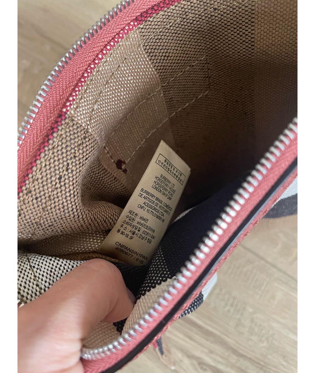 BURBERRY Бежевая кожаная сумка тоут, фото 6