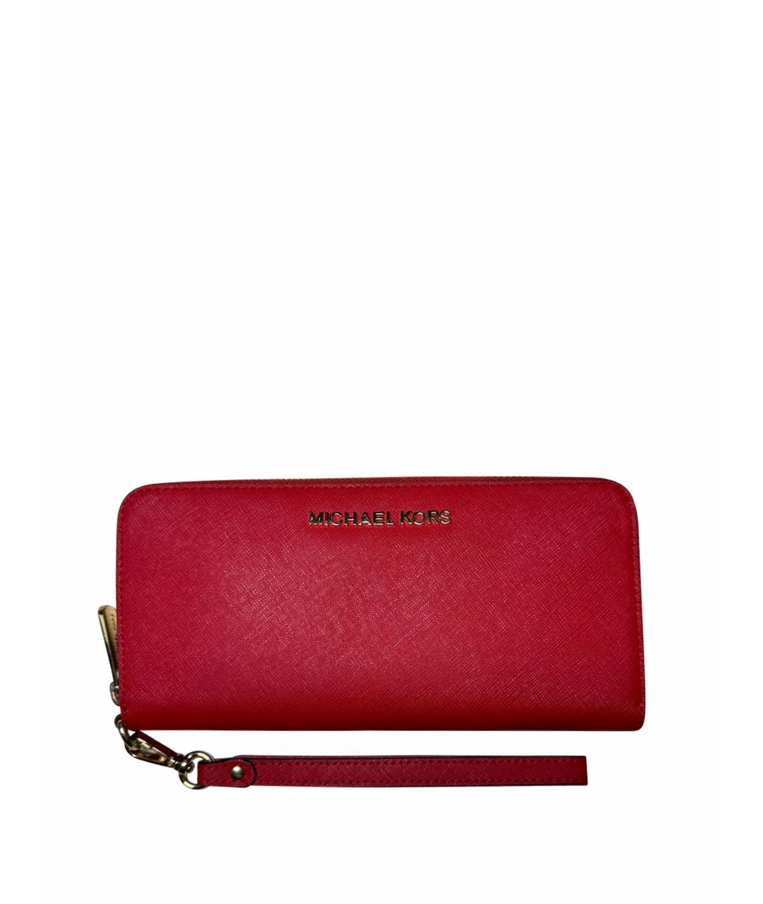 MICHAEL KORS Красный кожаный кошелек, фото 1