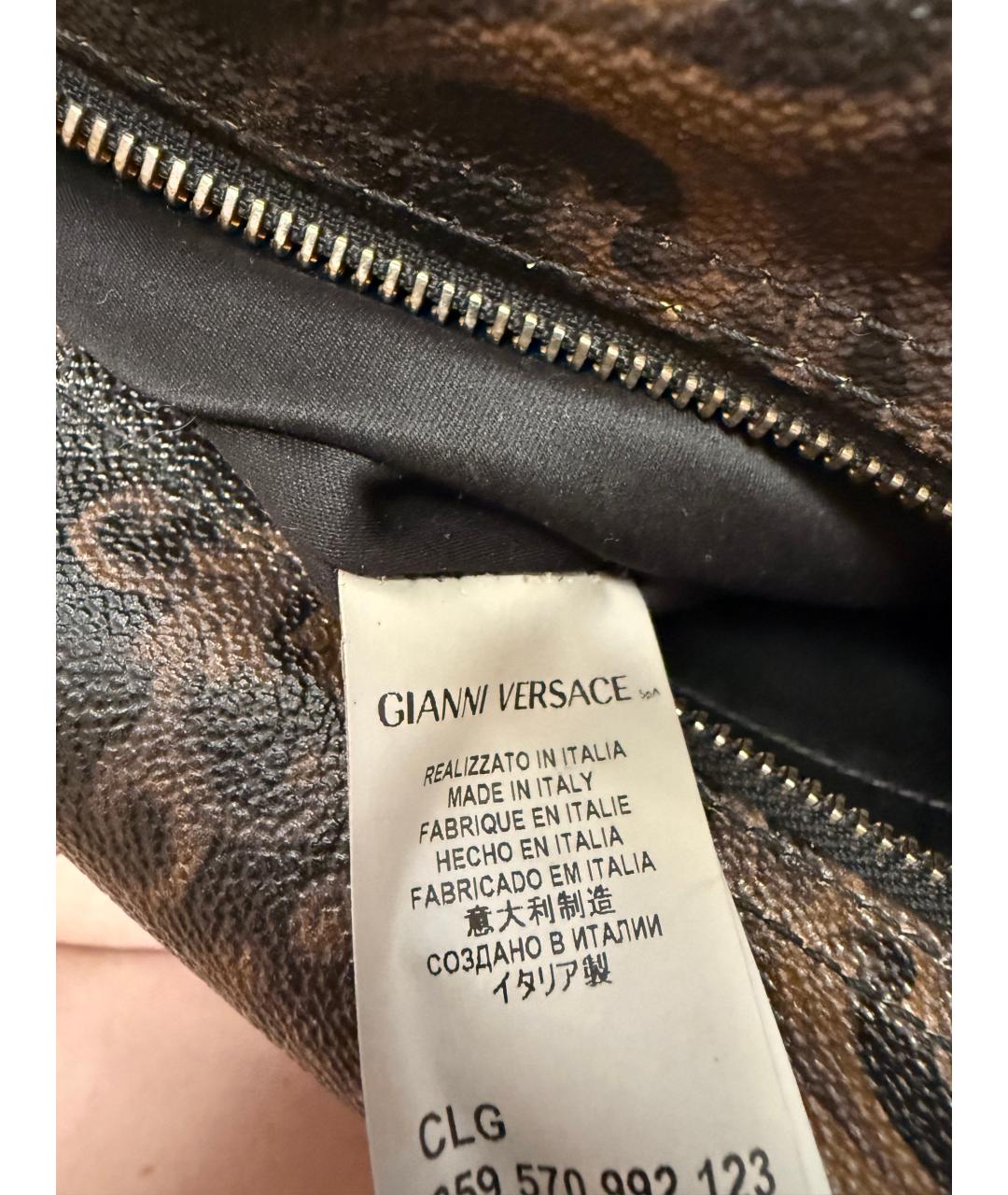 VERSACE Кожаная сумка через плечо, фото 4