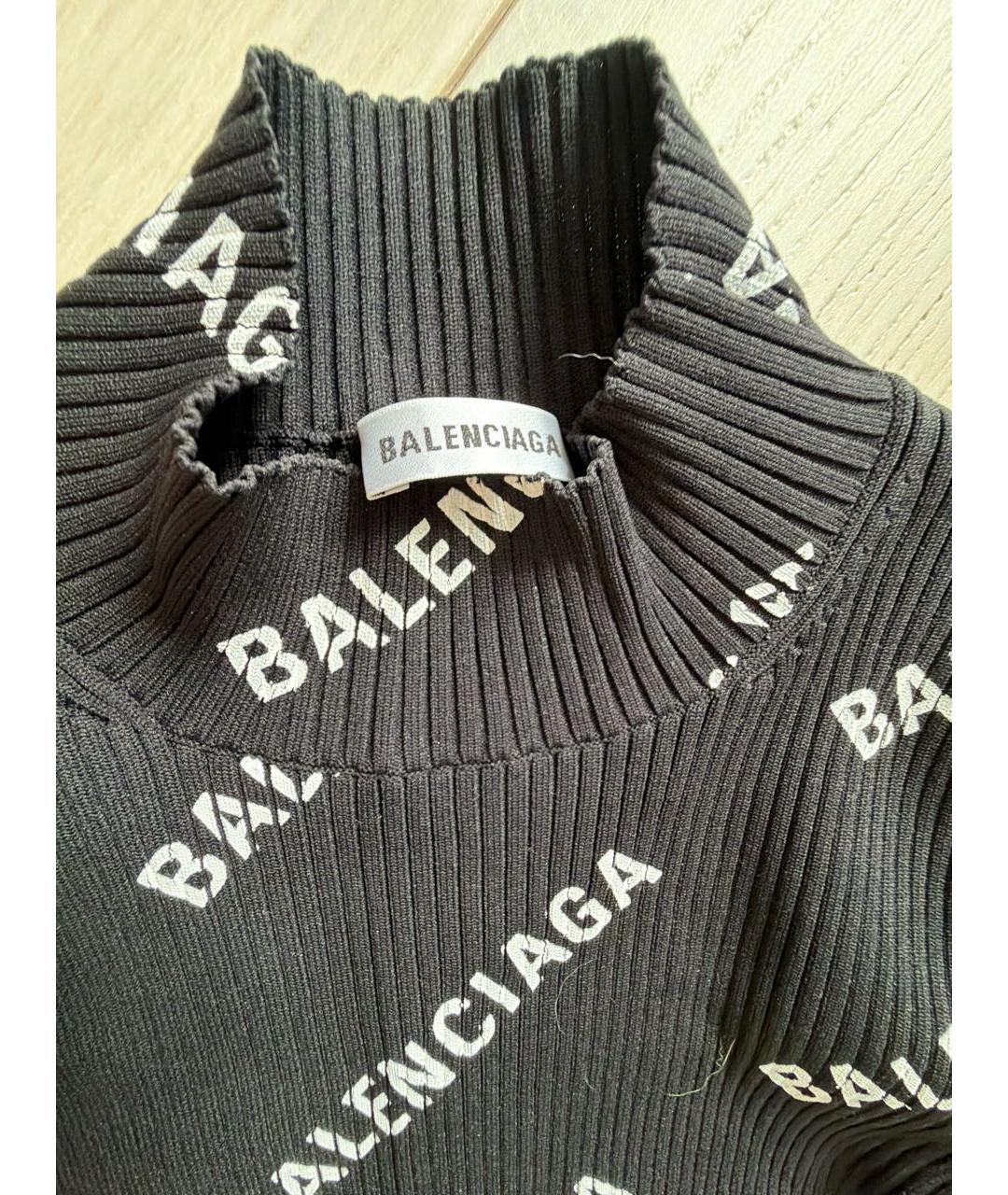 BALENCIAGA Черное повседневное платье, фото 3