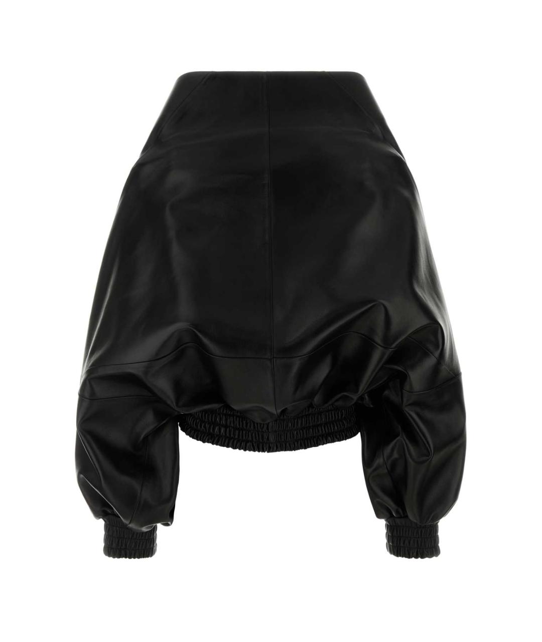 BALENCIAGA Черная кожаная куртка, фото 2