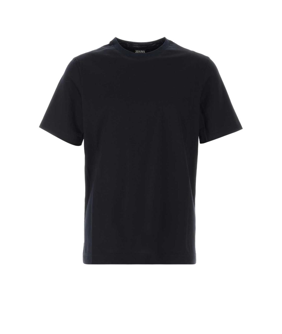 ZEGNA Синяя хлопковая футболка, фото 1