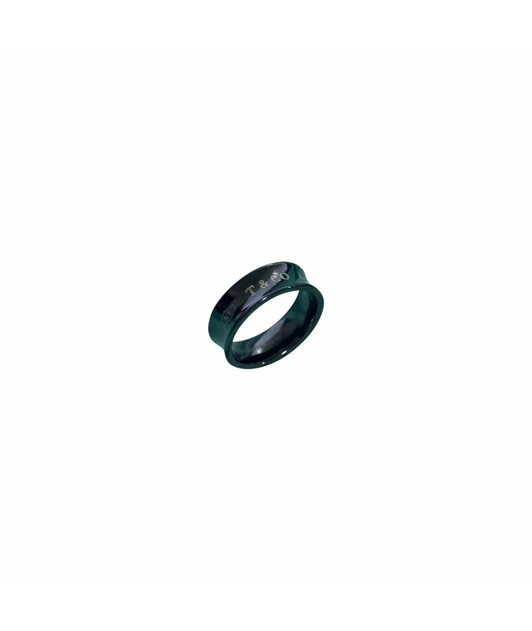 TIFFANY&CO Черное металлическое кольцо, фото 1