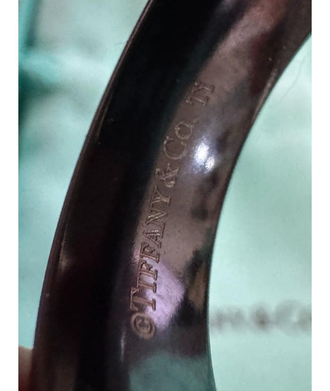 TIFFANY&CO Черное металлическое кольцо, фото 6