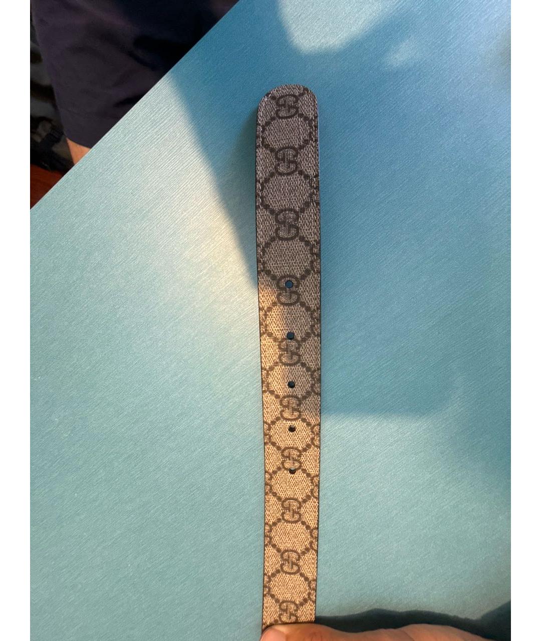 GUCCI Коричневый кожаный ремень, фото 4