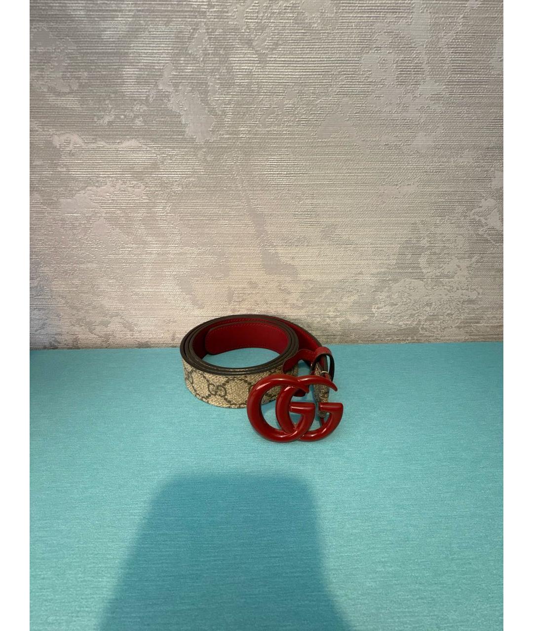 GUCCI Коричневый кожаный ремень, фото 5