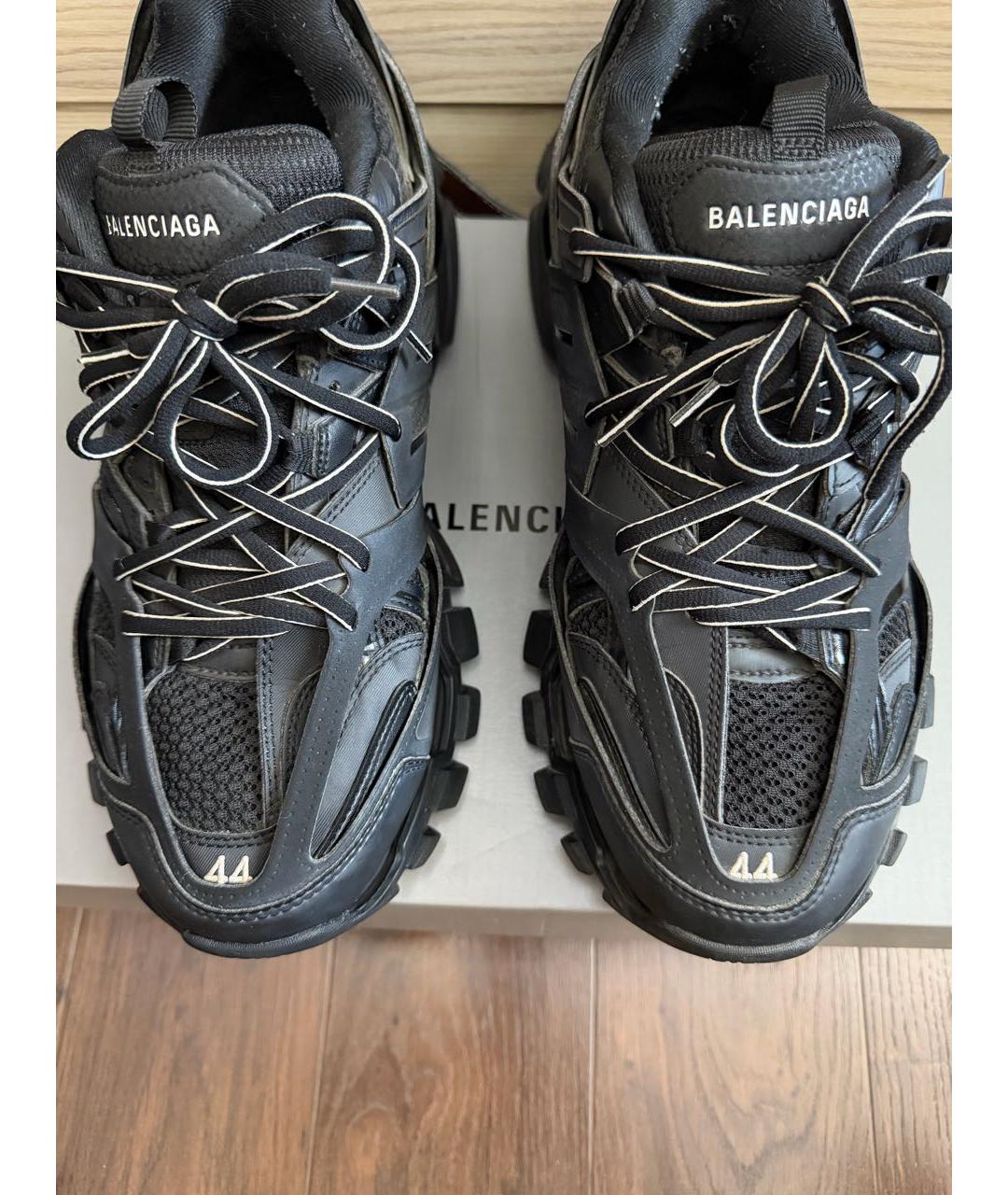 BALENCIAGA Антрацитовые низкие кроссовки / кеды, фото 5