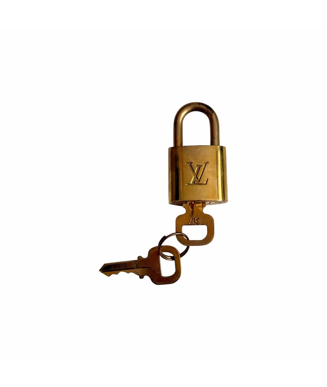 LOUIS VUITTON Золотой брелок, фото 1