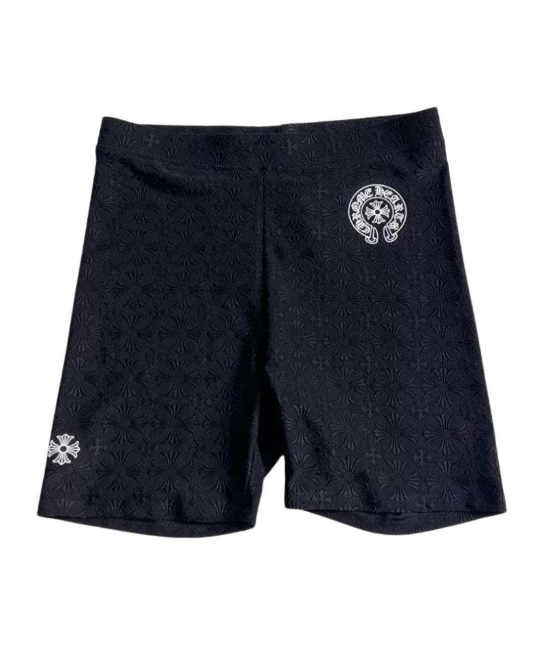 CHROME HEARTS Черные леггинсы и велосипедки, фото 1