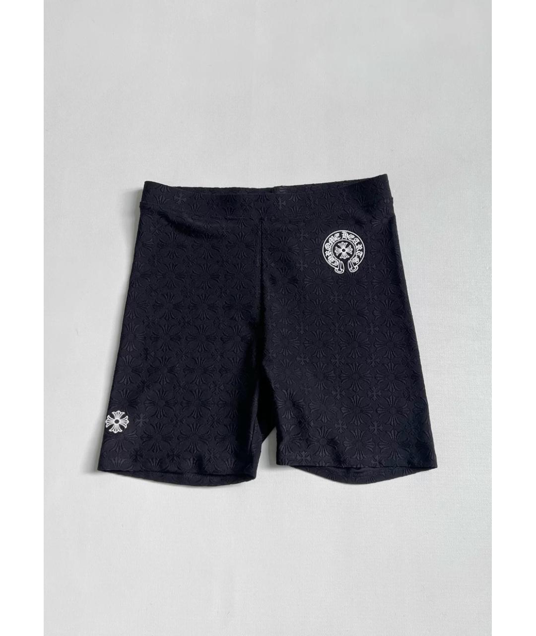CHROME HEARTS Черные леггинсы и велосипедки, фото 4