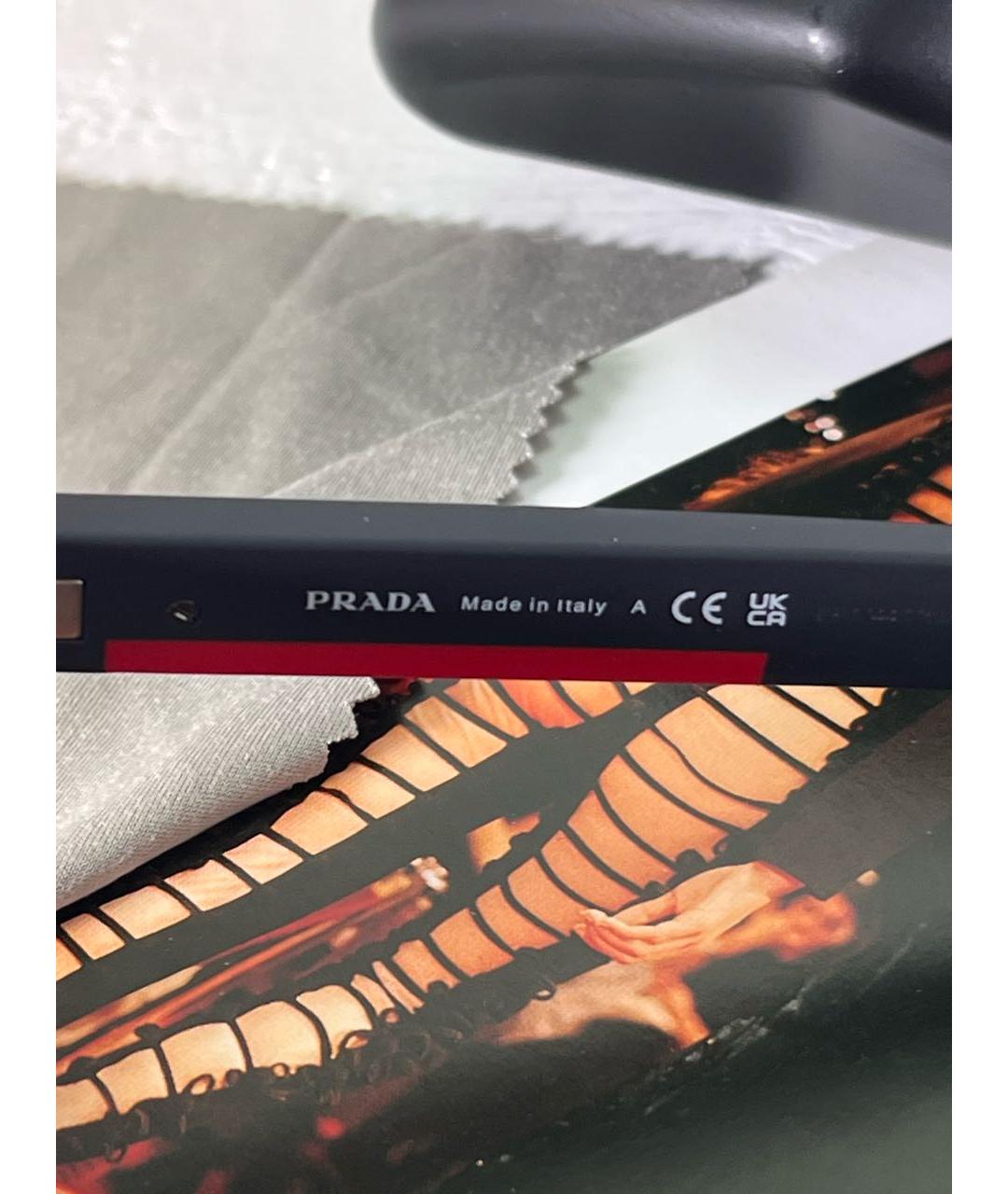PRADA Серые пластиковые солнцезащитные очки, фото 3