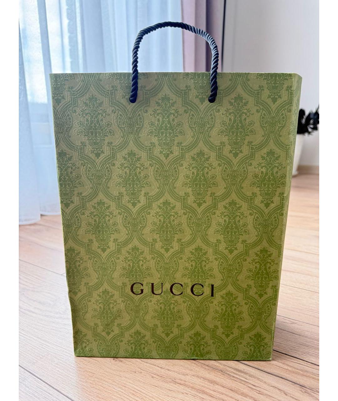 GUCCI Черная кожаная сумка через плечо, фото 5