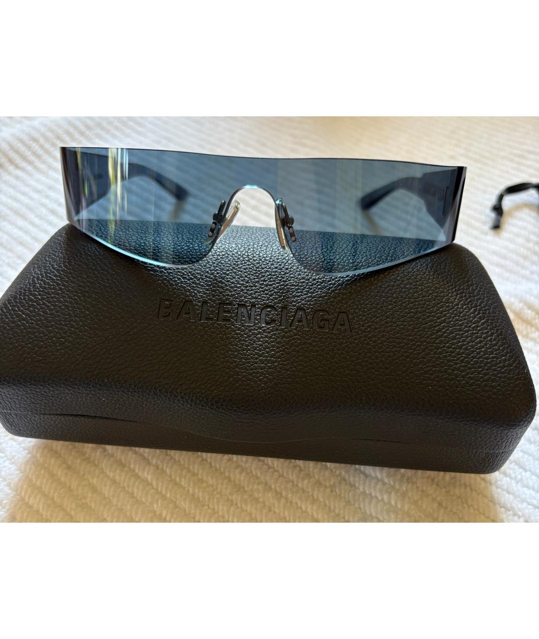 BALENCIAGA Серые пластиковые солнцезащитные очки, фото 2
