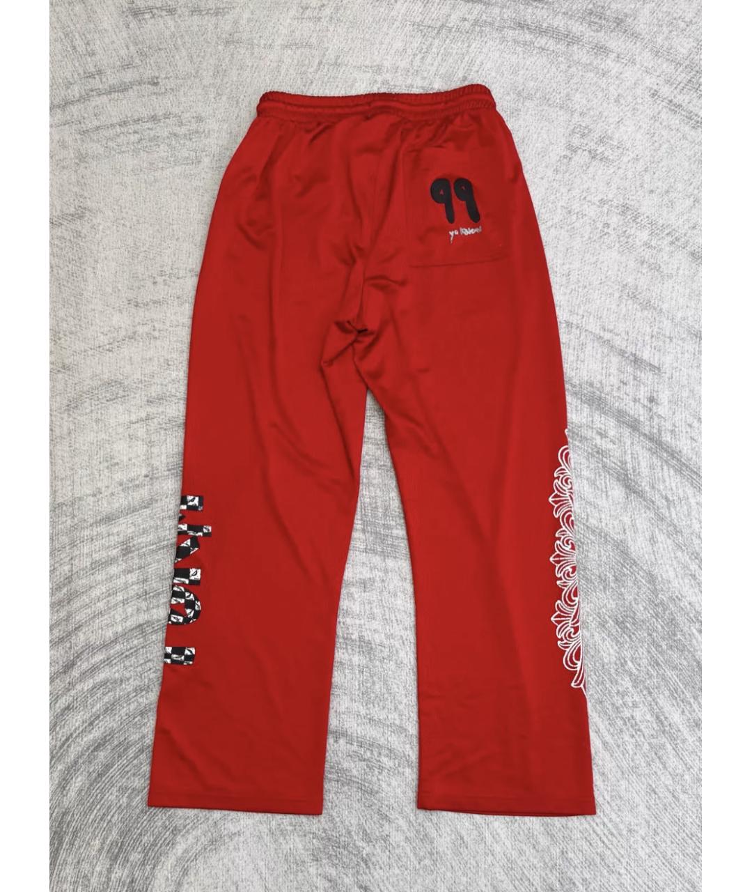 CHROME HEARTS Красные повседневные брюки, фото 2