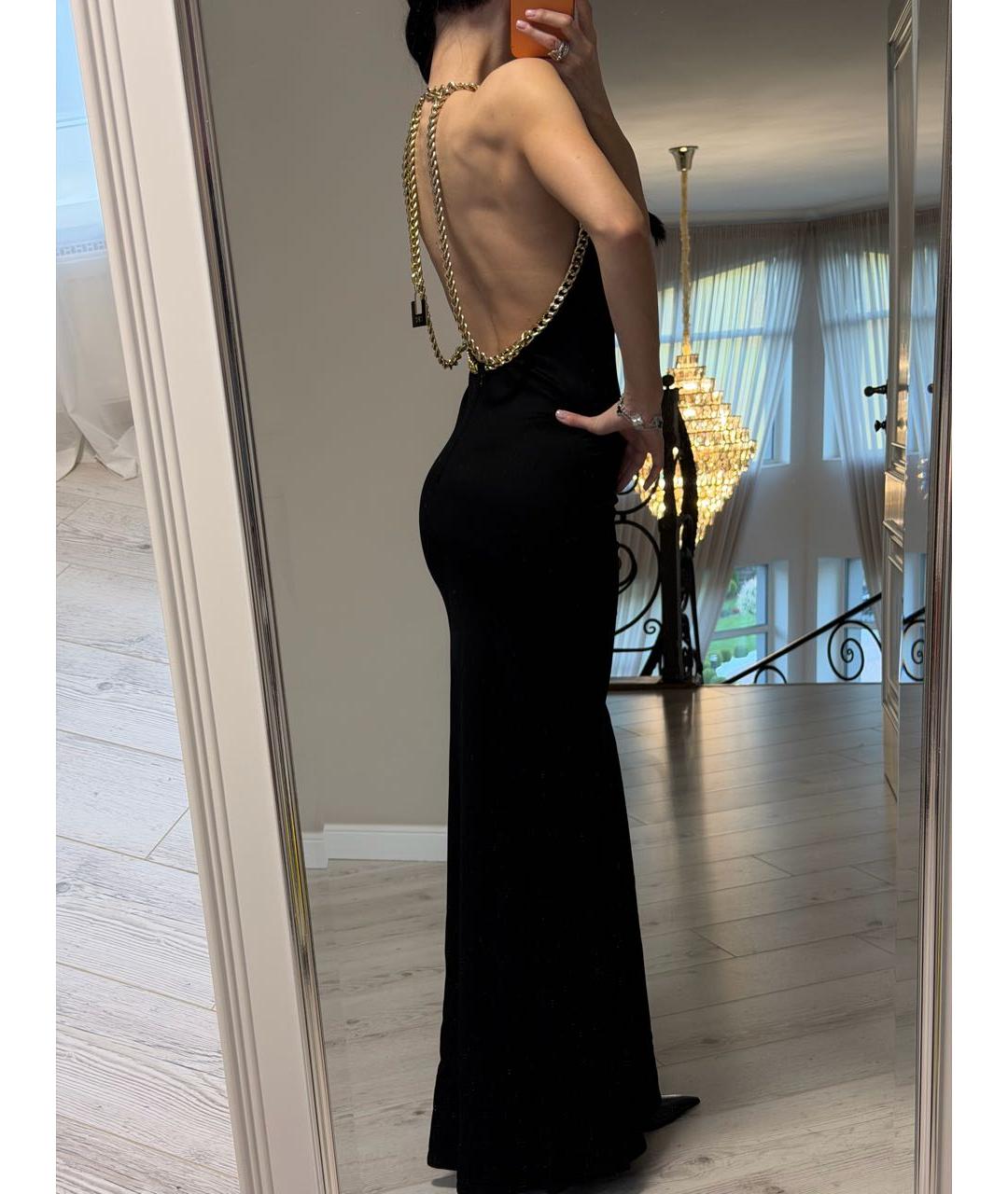 ELISABETTA FRANCHI Черное вечернее платье, фото 2