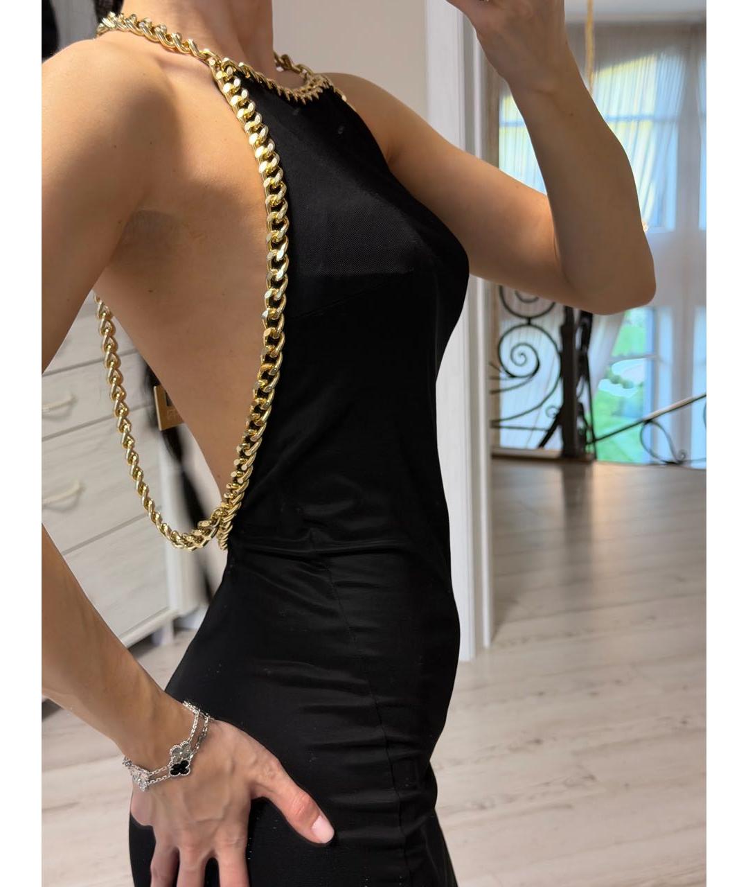 ELISABETTA FRANCHI Черное вечернее платье, фото 6
