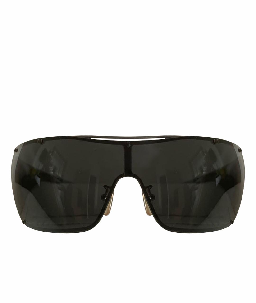 PRADA Черные пластиковые солнцезащитные очки, фото 1