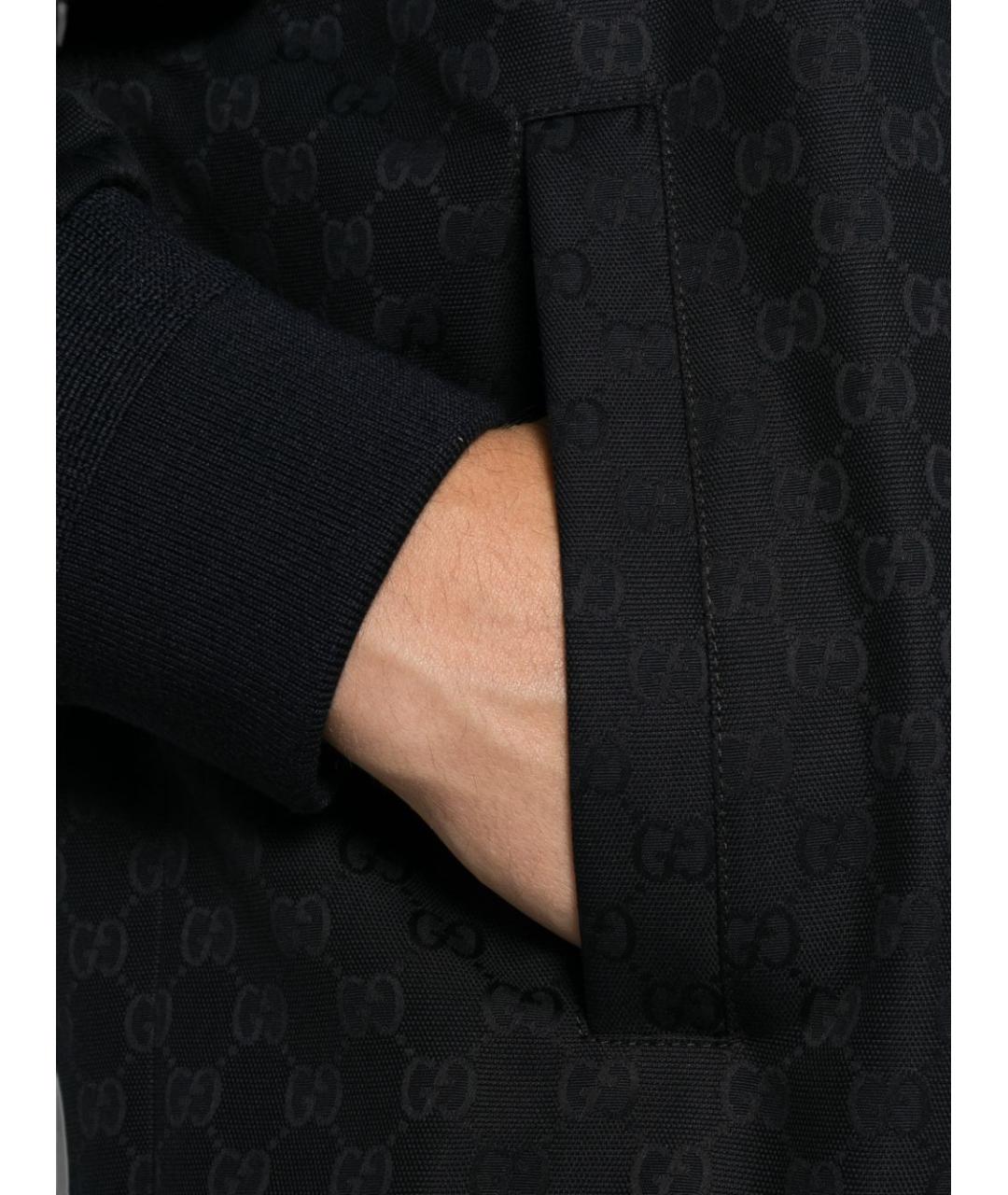 GUCCI Темно-синяя хлопковая куртка, фото 2
