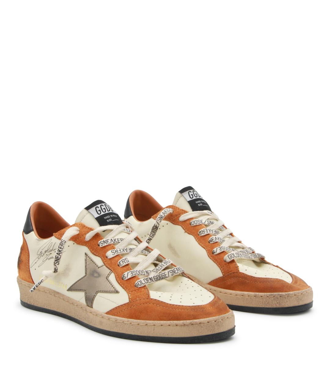 GOLDEN GOOSE Мульти кожаные низкие кроссовки / кеды, фото 2