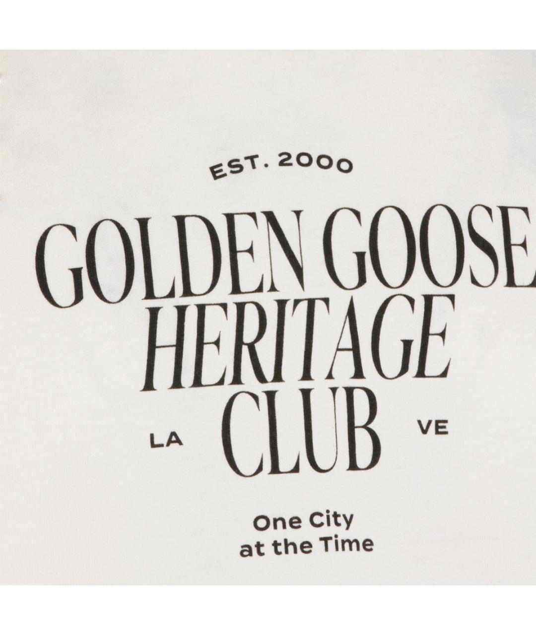GOLDEN GOOSE Белая футболка, фото 3