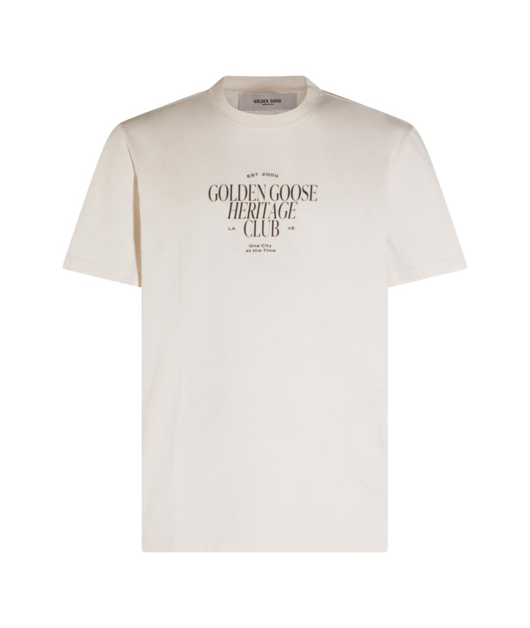 GOLDEN GOOSE Белая футболка, фото 1