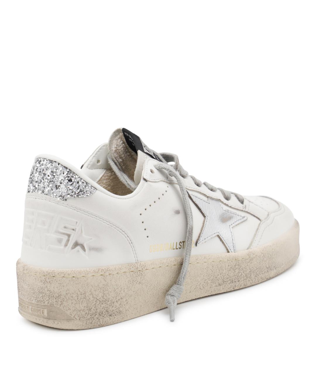 GOLDEN GOOSE Белые кожаные кроссовки, фото 3