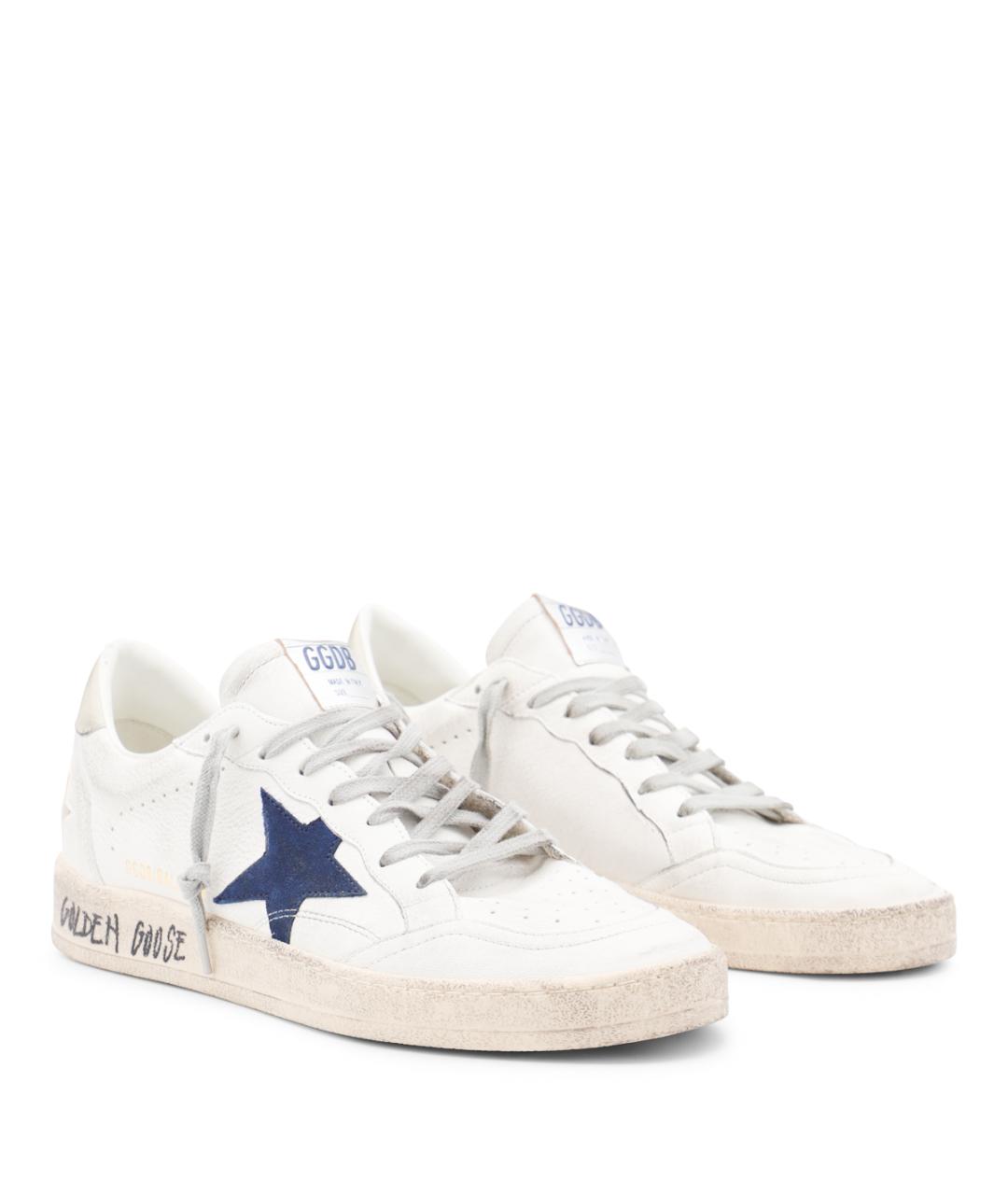 GOLDEN GOOSE Белые низкие кроссовки / кеды, фото 2