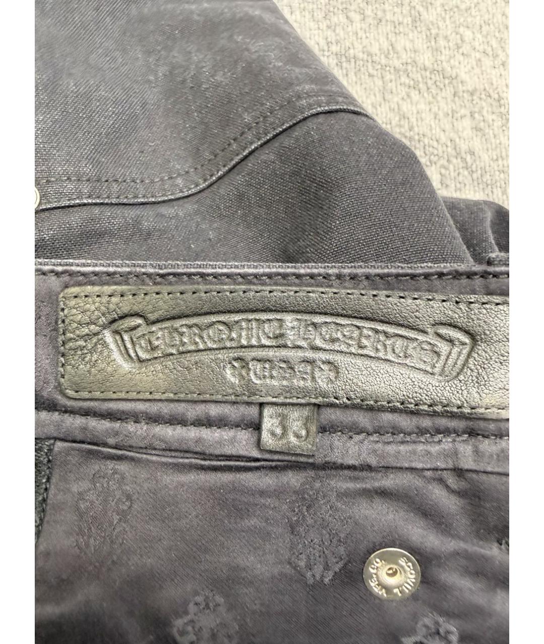 CHROME HEARTS Черные деним шорты, фото 4