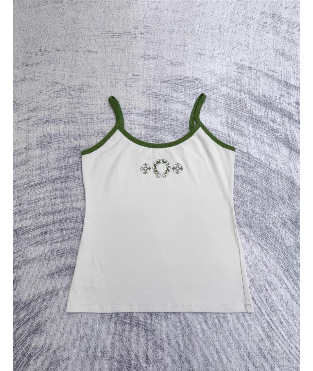 CHROME HEARTS Белая хлопковая майка, фото 4