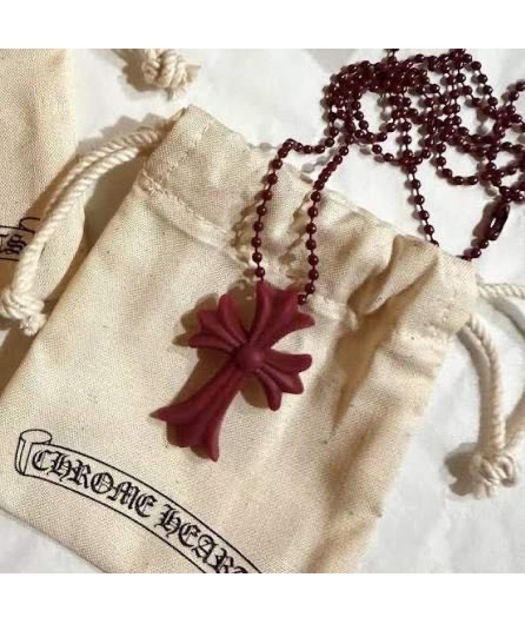 CHROME HEARTS Бордовая цепочка/подвеска, фото 3