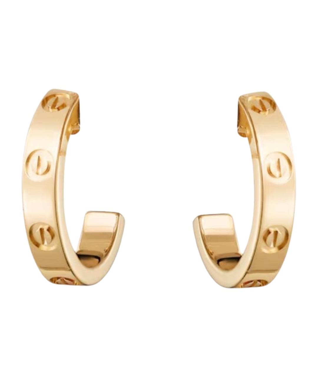 CARTIER Золотые серьги из желтого золота, фото 1