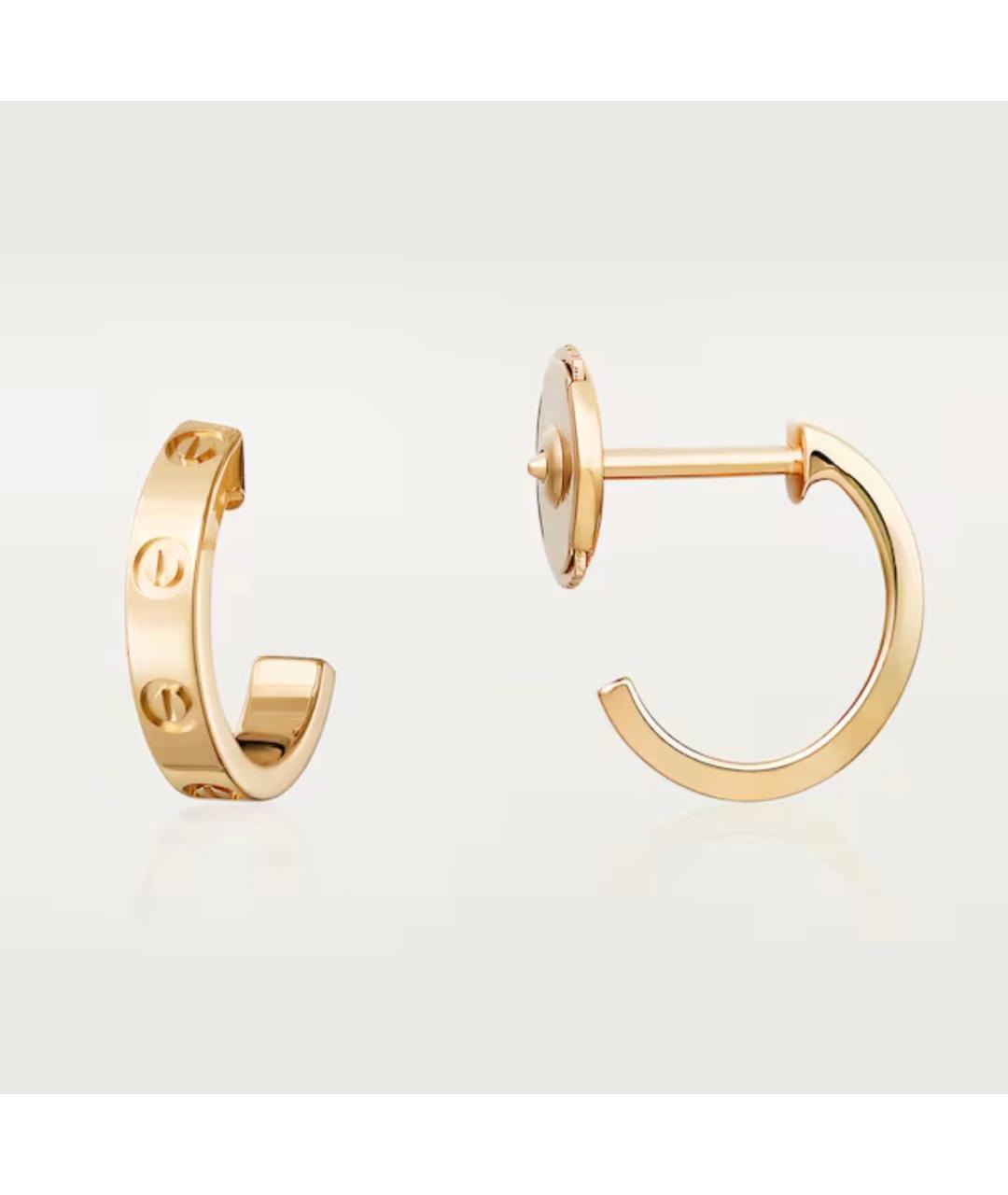 CARTIER Золотые серьги из желтого золота, фото 6