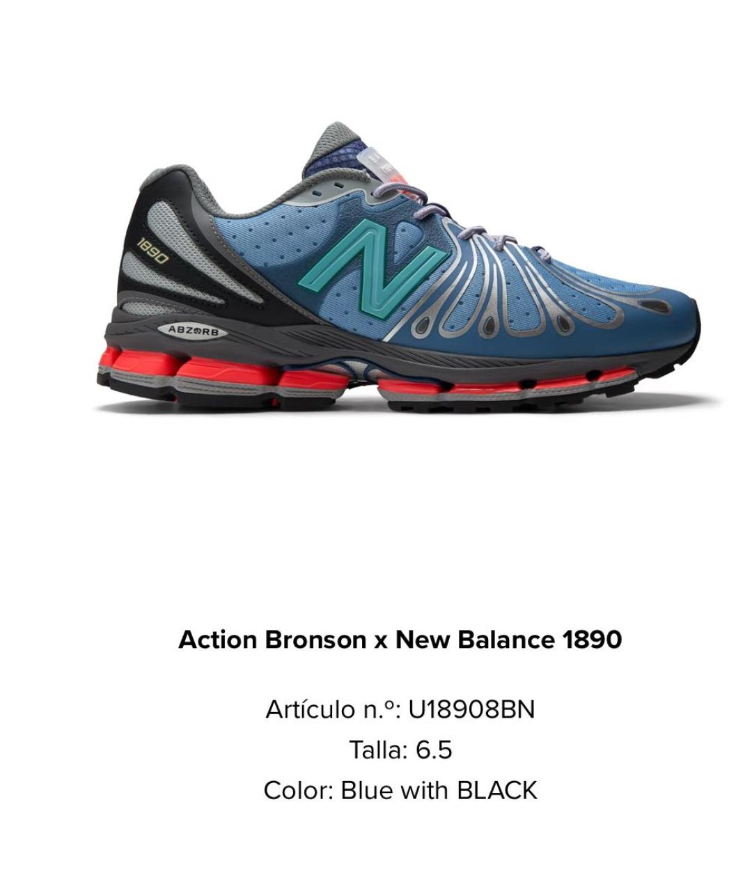 NEW BALANCE Голубые резиновые кроссовки, фото 7