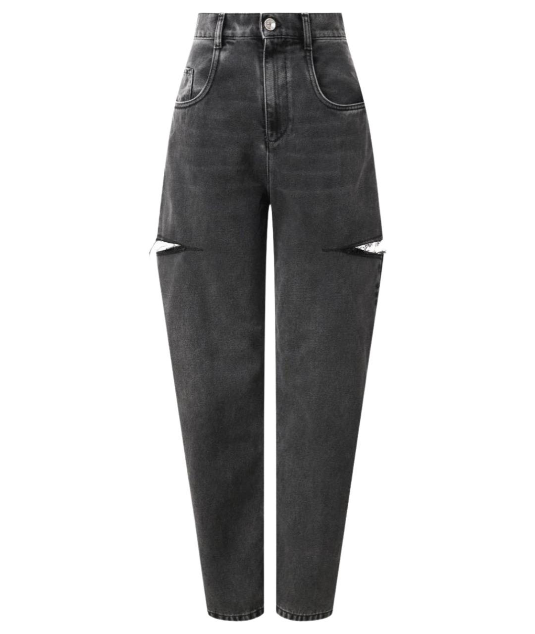 MAISON MARGIELA Черные хлопковые джинсы клеш, фото 1