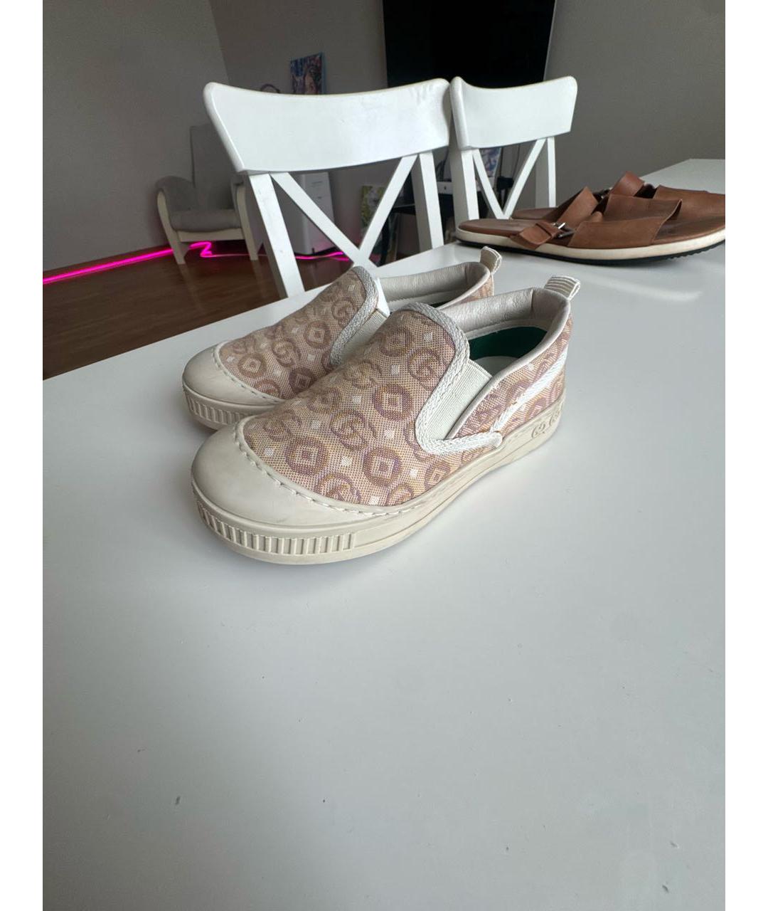 GUCCI KIDS Розовые кожаные лоферы и мокасины, фото 5