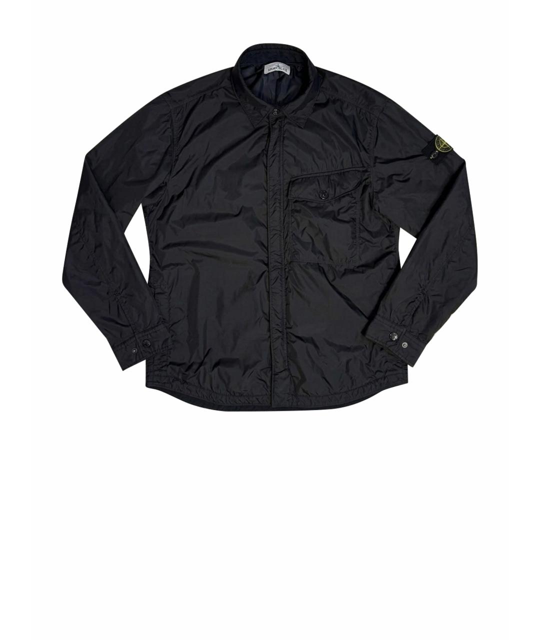 STONE ISLAND Черная полиамидовая куртка, фото 1