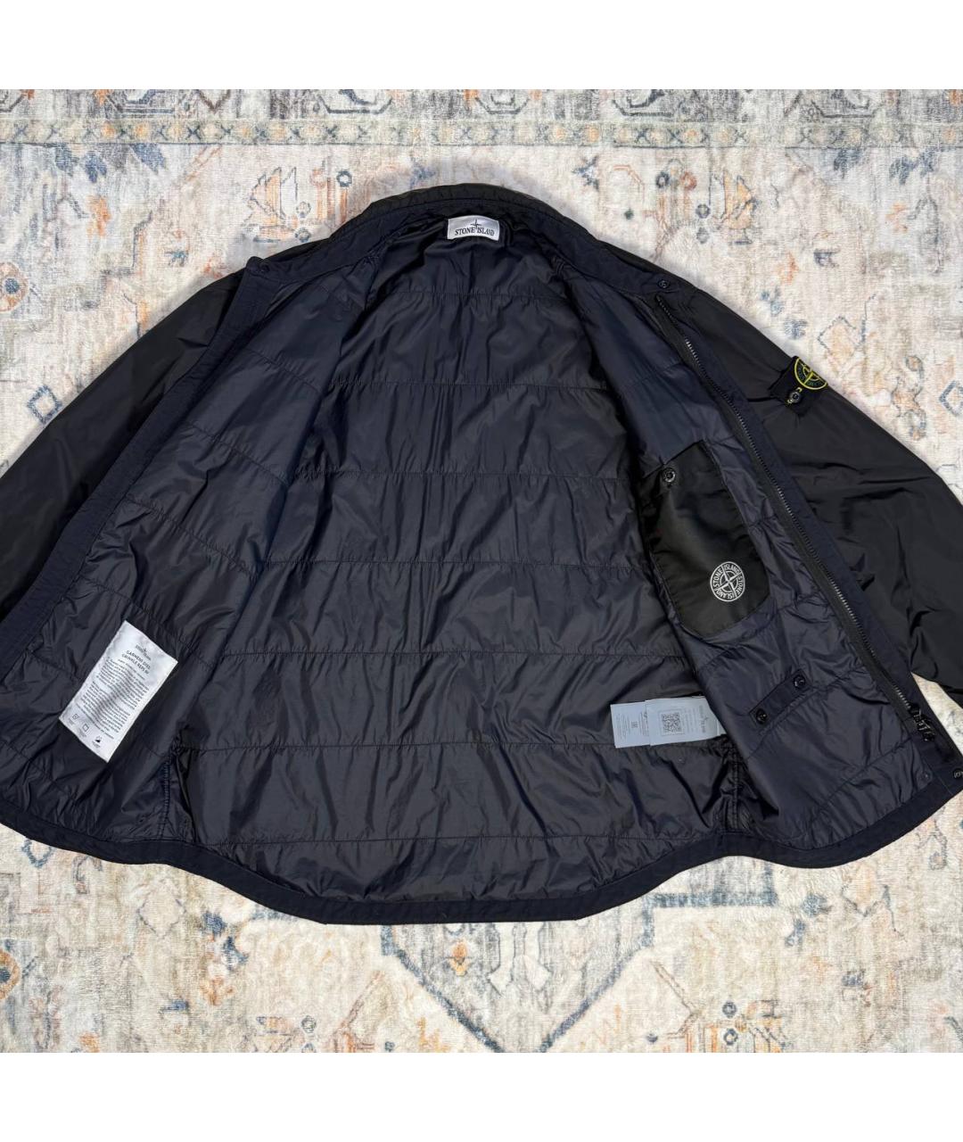 STONE ISLAND Черная полиамидовая куртка, фото 4
