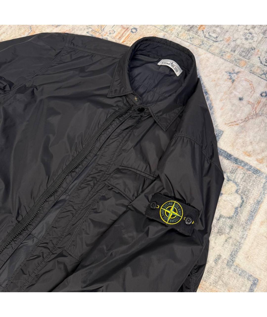 STONE ISLAND Черная полиамидовая куртка, фото 3