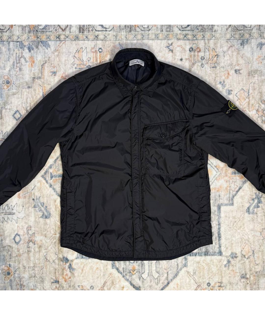STONE ISLAND Черная полиамидовая куртка, фото 6