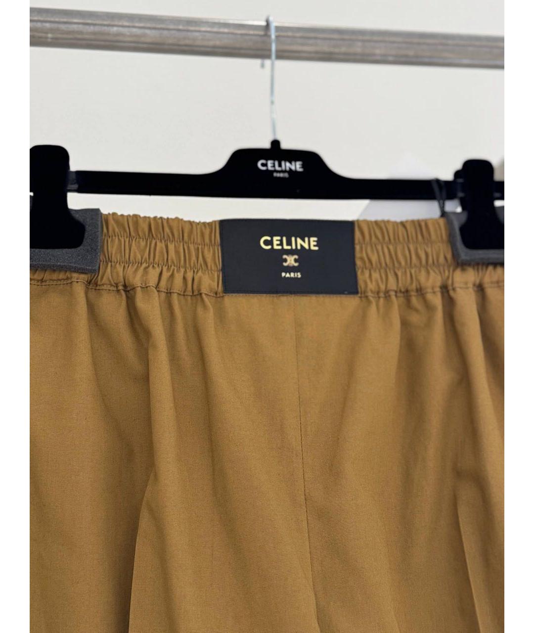 CELINE Коричневые шорты, фото 3