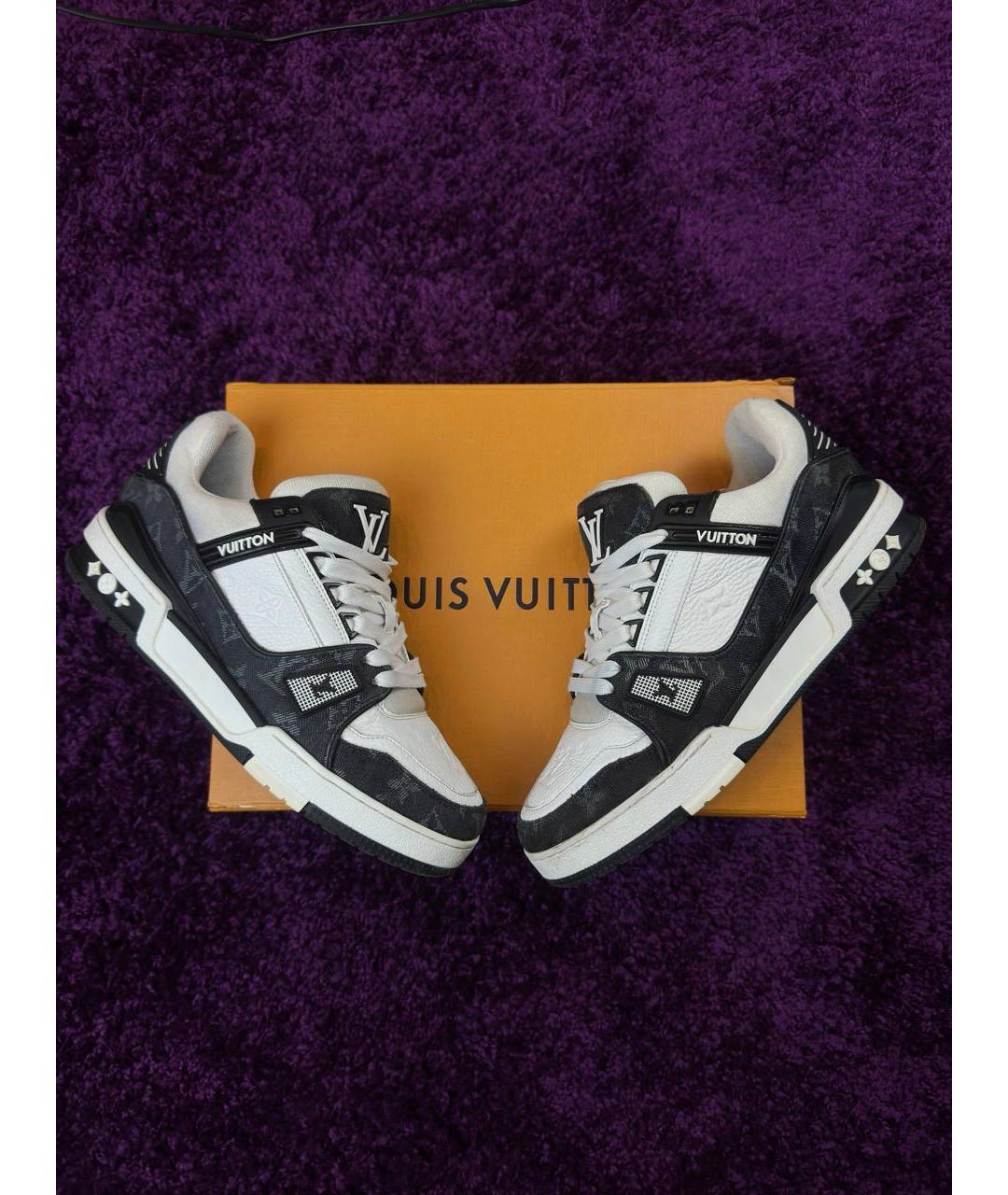 LOUIS VUITTON Мульти кожаные высокие кроссовки / кеды, фото 2
